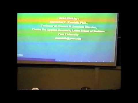 2004 Inaugural Pace Pitch Contest - Professor Surrendra K. Kaushik